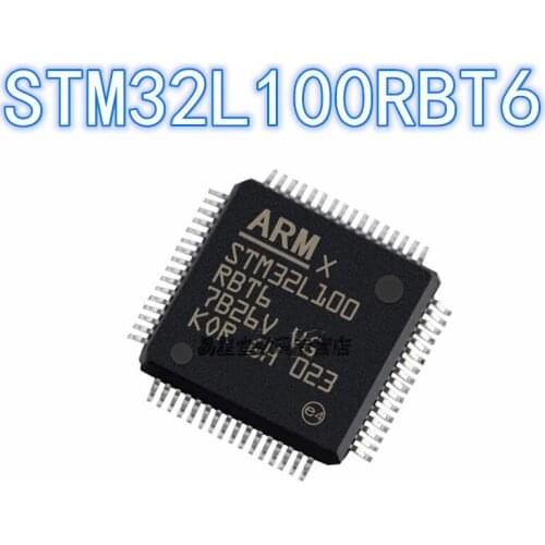 1PCS 100% brand new original authentic STM32L100RBT6 QFP-64 32L100RBT6 QFP64 32-bit microcontroller chip 32MHz/128KB