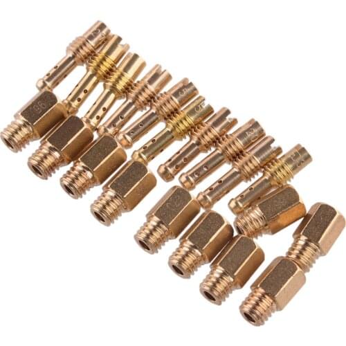 10pcs Car Metal Light Gold Main Jets & Pilot Jets Carburetor Kits Accessories Fit for Mikuni TM TMX VM VM22 Accessories