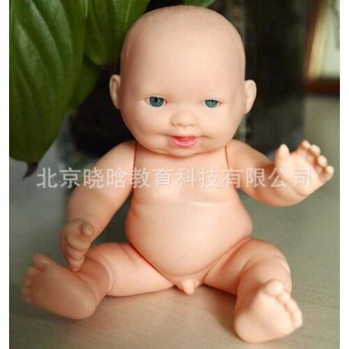 Wholesale 12CM Lovely Vinyl Bathing Baby Doll Kids Play house Toys 15pcs/a lot E030602