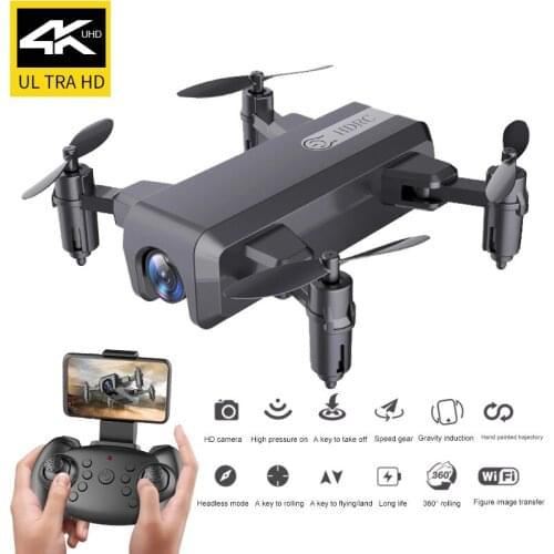 2021 New Mini Drone With Camera 4K 1080p HD Wifi FPV Air Pressure Height Maintaining Foldable Quadcopter RC Helicopter Dron Toy