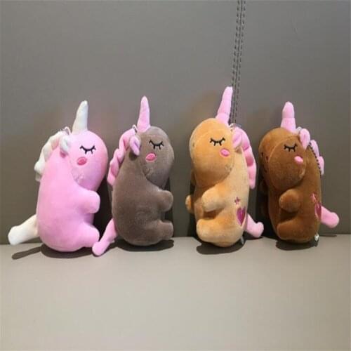 4Colors, Small 12CM Approx. Stuffed Animal Horse , Kids Little Key Chain Doll