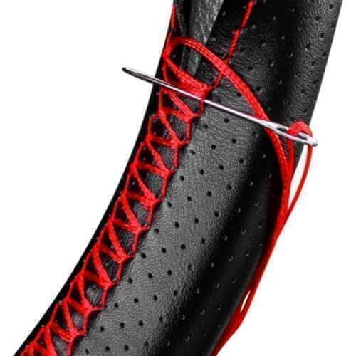 Genuine Leather Car Steering Wheel Cover Universal For INFINITI EX FX JX QX X25 EX35 FX G25 G35 G37 ESQ QX50 QX60 QX70 QX80 Q50