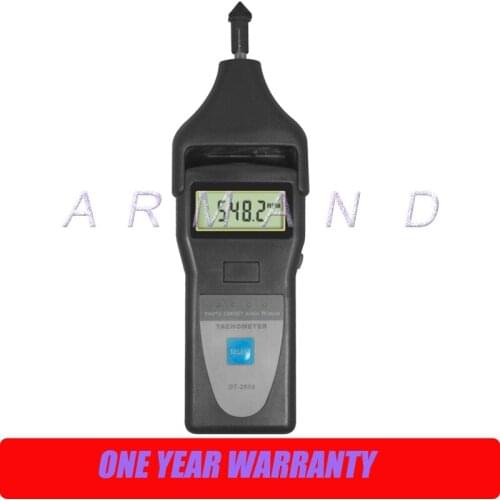 DT2858 Digital Laser Photo Contact Tachometer DT-2858 2.5-99999r/min rotating speed tester