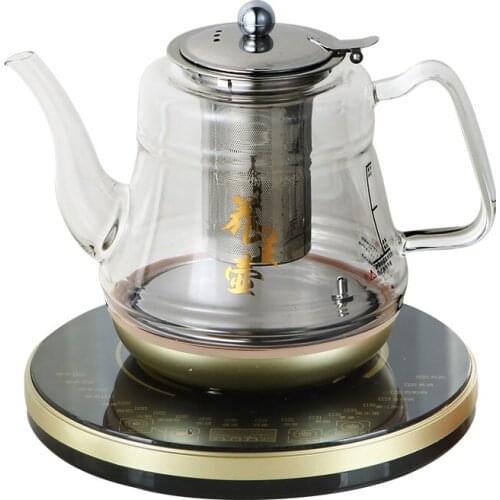 Electric kettle glass 304 stainless steel black tea brewing