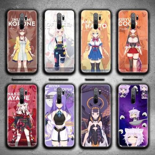 Hololives Anime Phone Case for Redmi 9A 9 8A 7 6 6A Note 9 8 8T Pro Max K20 K30 Pro