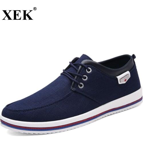 XEK 2018 New Mens Shoes Plus Size 39-47 Mens Flats High Quality Casual Men Shoes Handmade Moccasins Shoes for Male ZLL252
