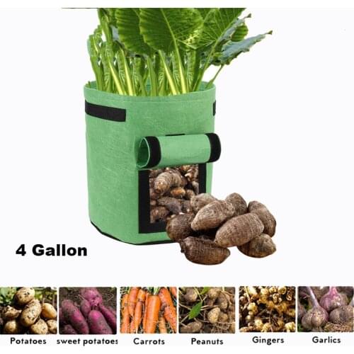 DIY Potato Grow Planter Non-Woven Fabric Growing Bag Tomato Planting Container Vegetable Gardening Thicken Garden Pot