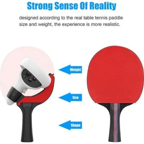 Table Tennis Racket Grip Improve VR Gaming Experience Single Restore Realistic QW