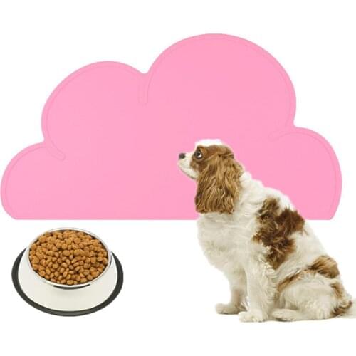 Silicone Cloud Pet Feeding Mat Waterproof Dog Cat Feeder Mat Pad Pet Water Food Dish Bowl Feeding Placemat Cat Dog Supplies