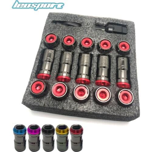 Concealed Heptagon Formula Steel Wheels Lock Lug Nuts M12X1.5/M12x1.25 20PCS/set Acorn Rim Close