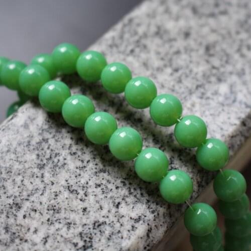 48pcs/Lot 8mm Glass beads Round Simply Light Green color for jewelry making