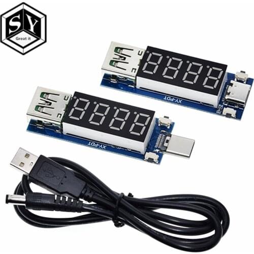 Type-C PD decoy module Quick charge trigger module DC digital display voltage ampere meter Test instrument Support PD2.0 PD3.0