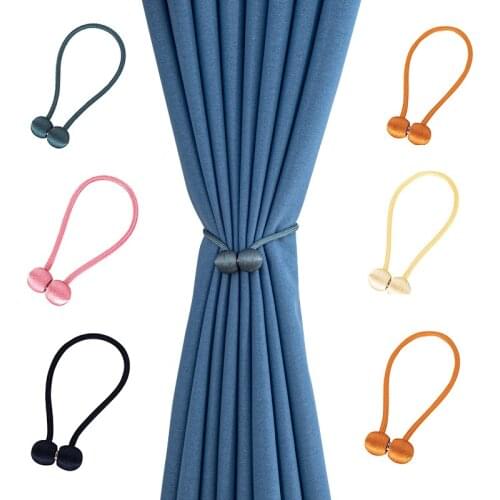 Rope Magnetic Buckle Simple Curtain Magnet Buckle, Magnetic Buckle Binding With Curtain Buckle Magnet Binding Rope