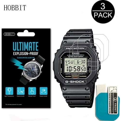 3PACK Nano Explosion-proof Screen Protector For Casio DW5600 DW5610 Sport Watch HD Clear Anti-Scratch LCD Film DW5600 DW5610