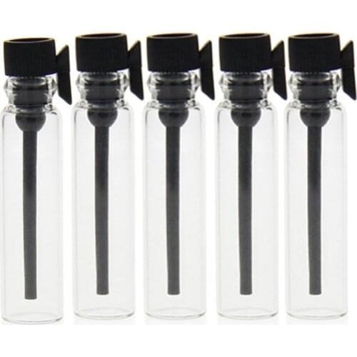 10pcs/lot 1ML Mini Glass Perfume Vials Bottle Parfum Sample Vial Laboratory Tester Empty Perfume Tube Trial Bottle #246897