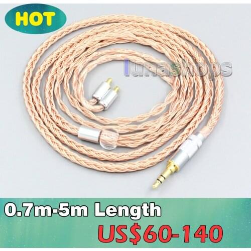2.5mm 3.5mm XLR Balanced 16 Core 99% 7N OCC Earphone Cable For Sennheiser IE400 IE500 Pro LN006725