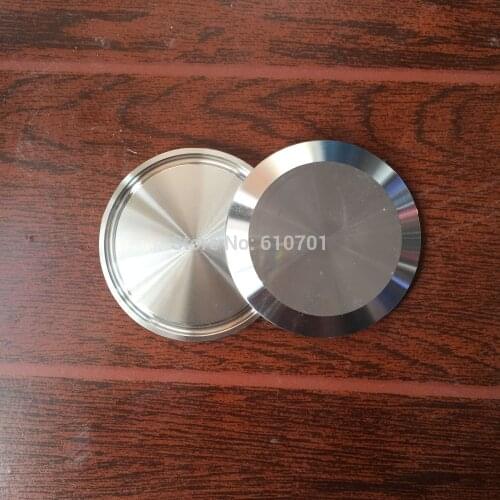 2pcs 2" STAINLESS STEEL SANITARY END CAP FOR 2" TRI-CLAMP END PIPES BLANK FLANGE