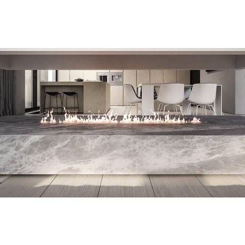 Inno-Fire 62 inch real fire stainless steel manual ethanol fireplace heater