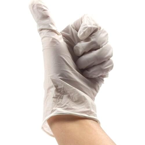 50 Pairs/Box White Tattoo Latex Gloves Disposable Tattoo Supplies Universal Left And Right Protector Non-toxic Accessories Set