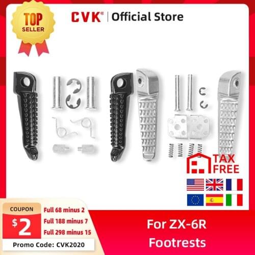 CVK Front and After Footrests Foot Peg Rests For Kawasaki ZX-6R 636 ZX636 ZX-7 ZX-9R ZX-10R ZX-12R ZX6R KLE Accessories
