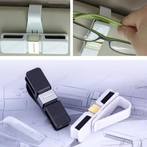 Eye Glasses Card Ticket Holder for Audi new A3 A4L A6L Q3 Q5 Black white Auto Vehicle Car Sunglass Clip Auto Fastener