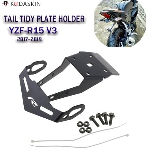 Kodaskin Motorcycles Registration Plate Holder License Plate Frame Tail Tidy Plate Holder For Yamaha R15 v3 YZF r15 v3.0 r15 v3
