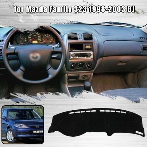 For Mazda Family 323 1998-2003 BJ Dash Cover Mat Dashmat Dashboard Cover Protective Sheet Carpet Styling