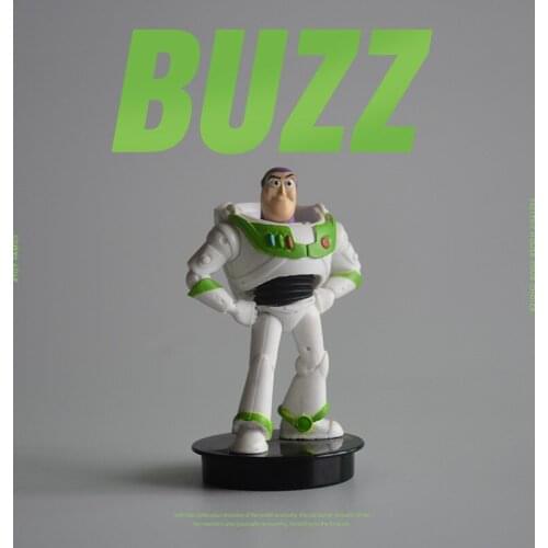 Disney 12piece 8cm Toy Story 4 Buzz Lightyear Toys car Action Figure Toys cake decaration figure toys