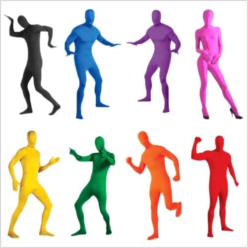 Halloween Costume Stage Show Tight Costume Black Man Cosplay Performance Clothing Adult Child Invisibility Cloak Jumpsuits