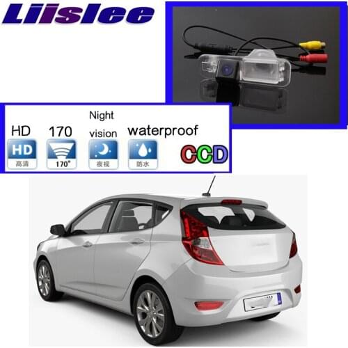 Liislee Car Camera For Hyundai Accent RB Sedan 2010~2015 High Quality Rear View Back Up Camera For PAL / NTSC Use | RCA