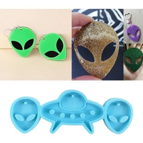 M2EA DIY Crafts Jewelry Necklace Casting Tool Keychain Epoxy Resin Mold Earrings Pendant Silicone Mould