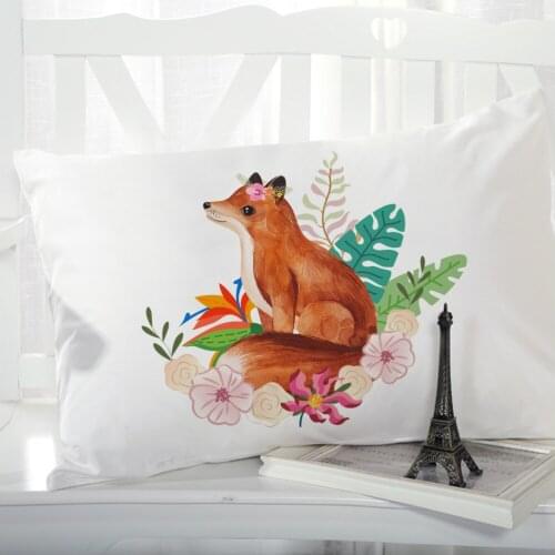 1pc Pillow cover Pillow case Bedding Pillowcase Pillow covers decorative for home 3D Print Nordic simple fox