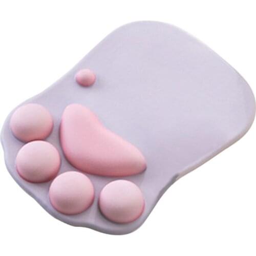 Cute Paw Mouse Pad Nonslip Silicone Mice Mat PC Computer Wrist Rest Support 1XCE