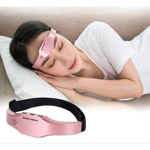 Low Frequency Pulse Stimulate Head Massager Wireless Stress Relief Brain Massage Helmet Unisex Sleep Therapy Device Sleeping Aid