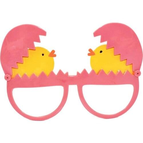 Novelty Party Egg Chick Eyeglasses Toy Prom Party Funny Glasses Party Eye Wear Props Girls Birthday Dance Show Props Cute Glasse
