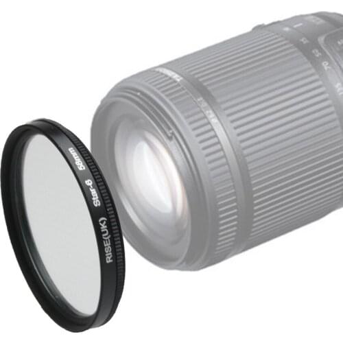 New arrive 58MM 6 Point Star Filter for Canon EF 18-55mm 50mm 85mm Camera Lens