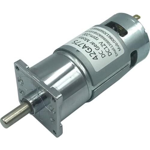 New High Torque 25W 10-600RPM 60KGF.CM 775 Gear Motor 12v 24v DC Gear Motor