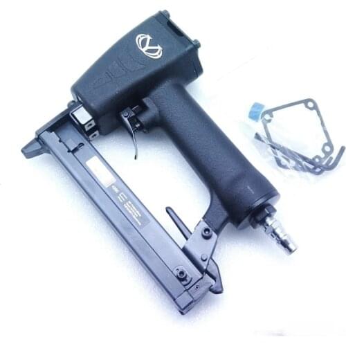 New Pneumatic 425K Nail gun Air nailer Woodworking iron woven rattan special aluminum tube narrow crown stapler