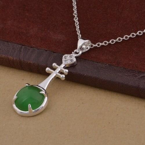 Wholesale silver plated Fashion jewelry chains necklace pendant WN-1464