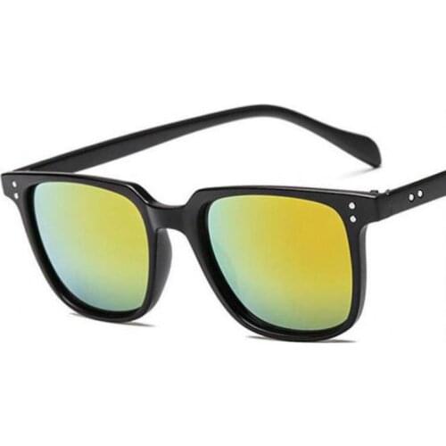 Plastic Frame Mens and Womens Sunglasses HD Retro Colorful UV400 All-match Sunglasses