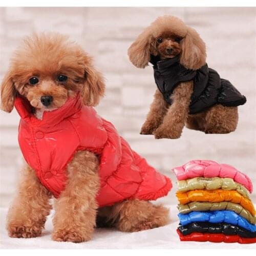 Casual Winter Dog Clothes Chihuahua Puppy Pet Clothes For Small Dog Coat Cotton Warm Dog Vest Pets Down For French Bulldog