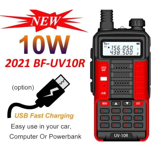 Baofeng Professional 10W Walkie Talkie UV10R 128 Channels VHF UHF Dual Band Two Way CB Ham Radio Baofeng UV5R Enhanced UV 10R