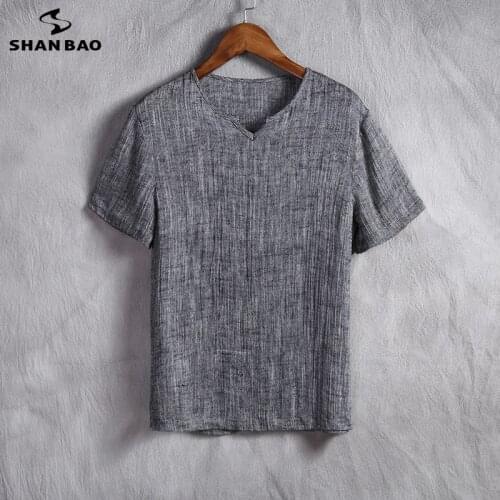 Мужские футболки с коротким рукавом SHAN BAO China At AliExpress