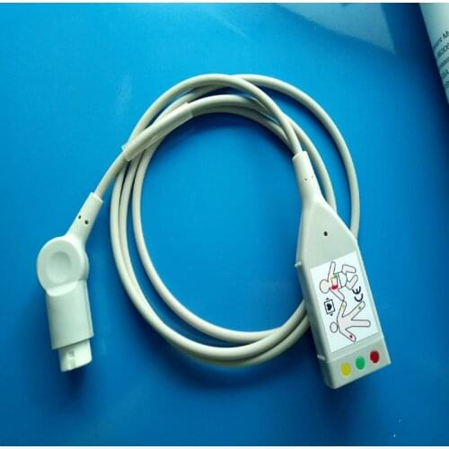 Compatible with PHILIPS(HP) ECG Machine, HP 12pin 3 lead ECG trunk cable,AHA and IEC.Use for PHILIPS(HP) leadwire