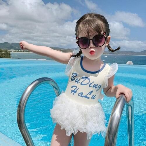 Unique Design Toddler Infant Baby Girls Tutu Dress Swimsuit One-piece Floral Swimwear Swimming Costume Summer Lovely Bikini