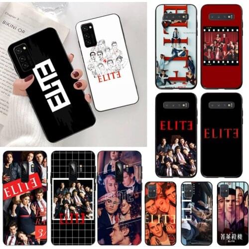 YJZFDYRM Spanish TV series Elite Custom Soft Phone Case for Samsung S20 plus Ultra S6 S7 edge S8 S9 plus S10 5G lite 2020