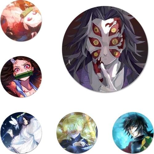 Demon slayer kimetsu no yaiba Badge Brooch Pin Accessories For Clothes Backpack Decoration gift