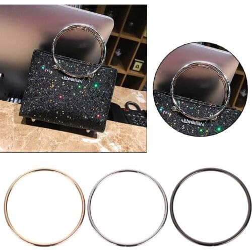 1PC Round Metal Replacement Top Handbags Handle Crossbody Bag Part Accessories