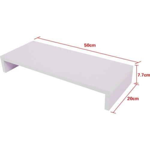 1 Layer Wooden Monitor Stand LCD Computer Screen Riser Desktop Storage Slots for Office Supplies Notebook TV Monitor Stands