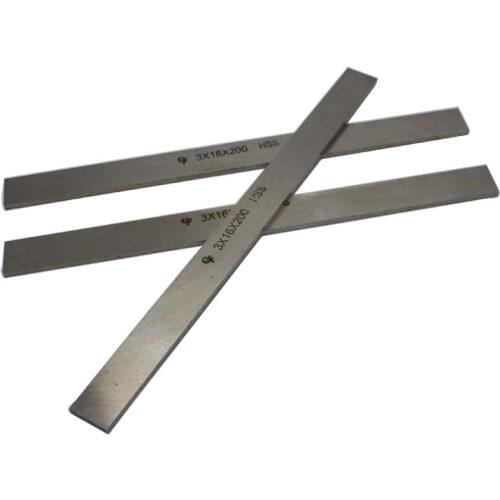 10pcs 3mm * 16mm * 200mm Length Turning Milling Lathe Thickness Grinder HSS Blank Tool Bit